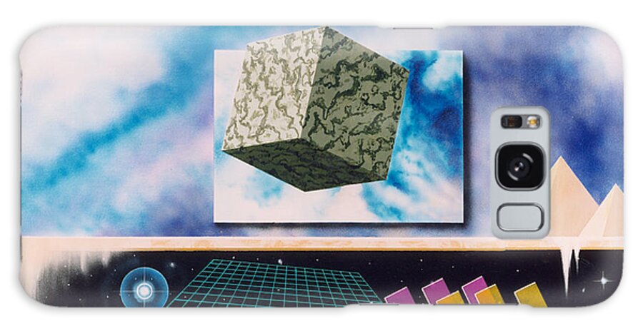 Pyramid Galaxy Case featuring the painting Seven Dimensions by Yuichi Tanabe