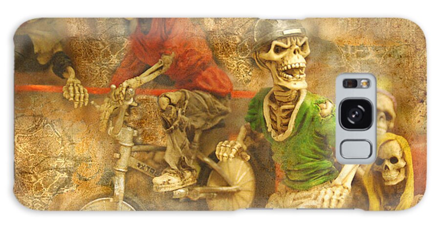 Skeletons Galaxy Case featuring the photograph Skeleton Crew by Norma Warden