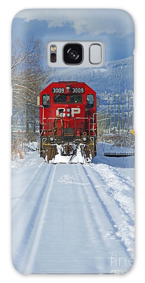 Trains Galaxy Case featuring the photograph Snow Covered Tracks by Randy Harris