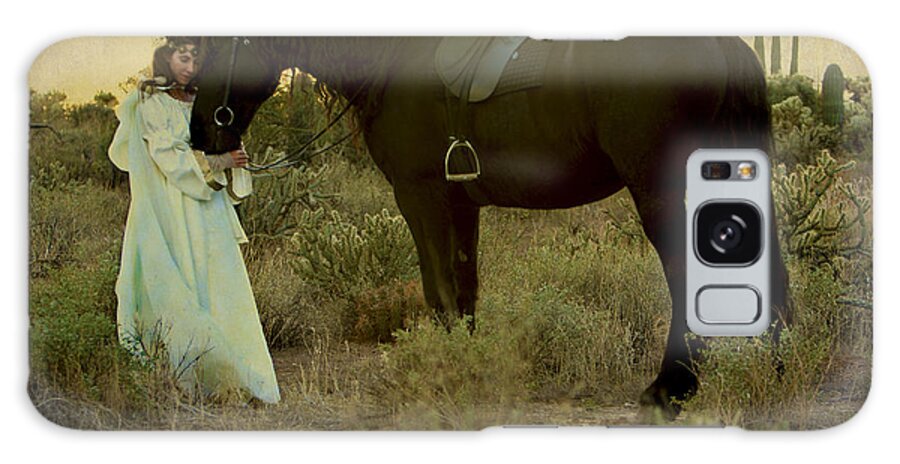 Horse Galaxy Case featuring the photograph Solace by Jean Hildebrant
