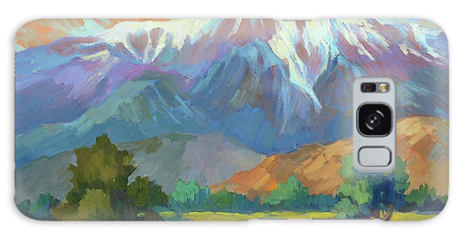 Spring At Whitewater Preserve Galaxy Case featuring the painting Spring At Whitewater Preserve by Diane McClary