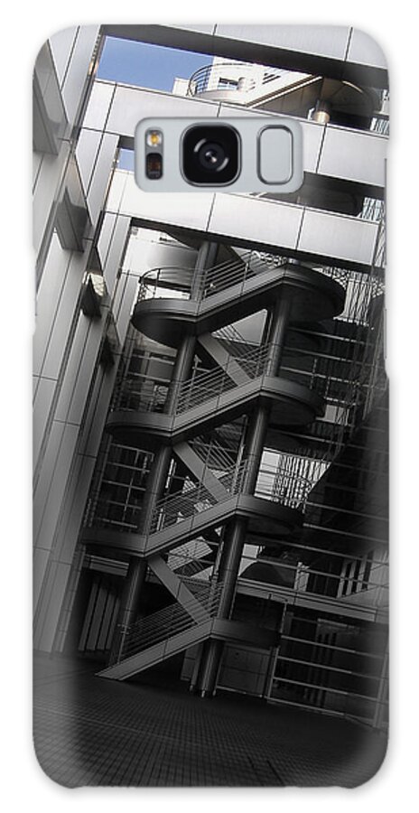Tokyo Galaxy Case featuring the photograph Stairs Fuji Building by Naxart Studio