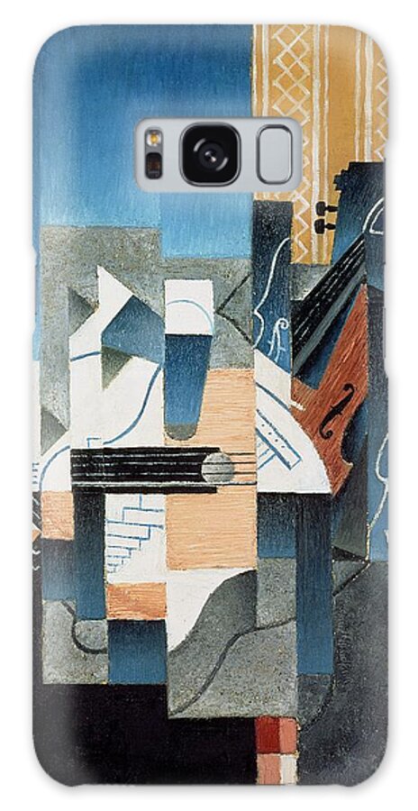 Juan Galaxy Case featuring the painting Still Life with Violin and Guitar by Juan Gris