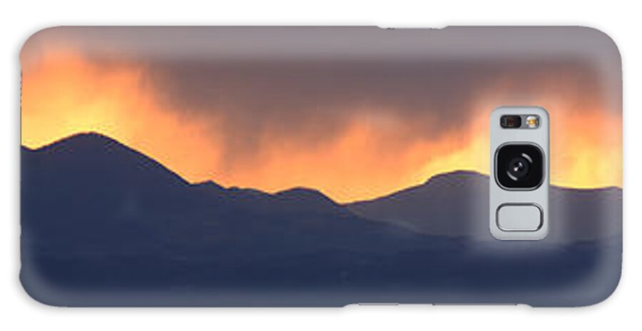 Sunset Galaxy Case featuring the photograph Stormy sunset by Ian Middleton
