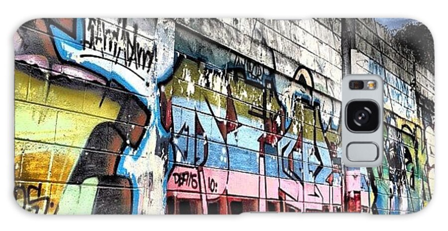 Ig Galaxy Case featuring the photograph Street Graffiti by OpɹᏌnpǝ 
