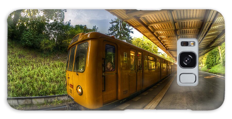 Airport Galaxy Case featuring the photograph Summer eveing train. by Nathan Wright