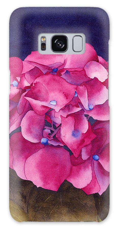 Watercolor Galaxy Case featuring the painting Summer Hydrangea by Ken Powers