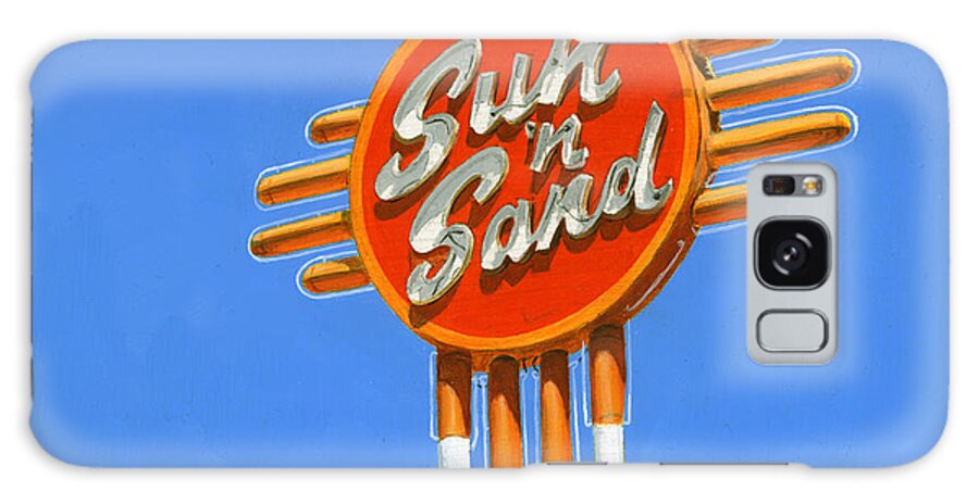 Neon-sign Galaxy Case featuring the painting Sun 'n Sand by Rob De Vries