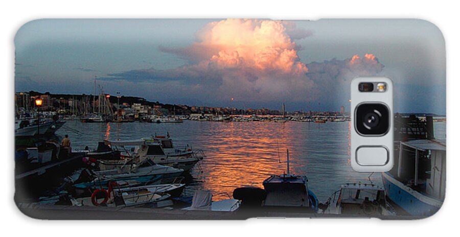 Sunset Galaxy Case featuring the photograph Sunset from Anzio by Alessandro Della Pietra