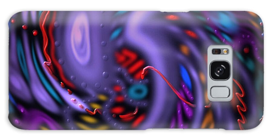Abstract Galaxy Case featuring the mixed media Sweet Light by Kevin Caudill