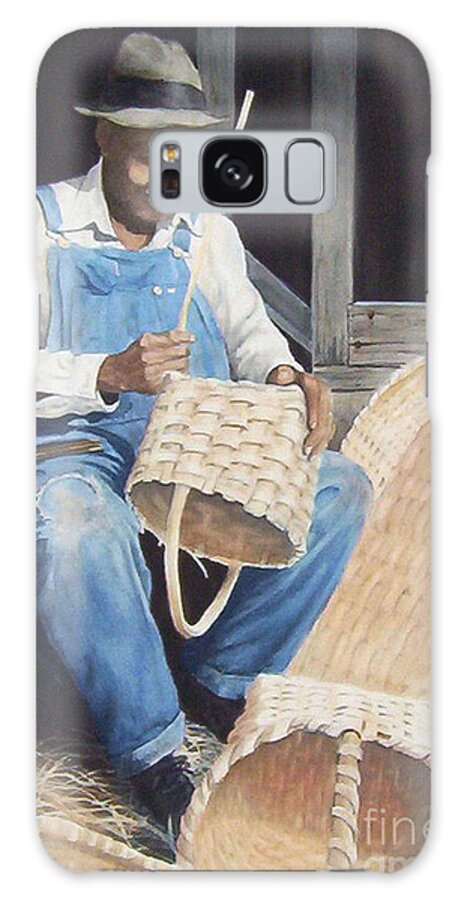 Watercolor Galaxy S8 Case featuring the painting The Basket Maker ...SOLD by Sandy Brindle