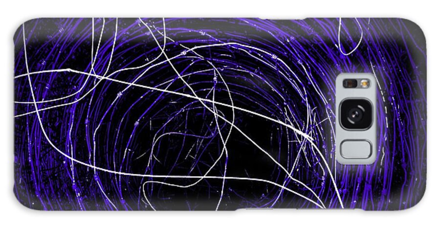 Blue Swirls Galaxy Case featuring the photograph The Blue Barb by Amy Sorrell