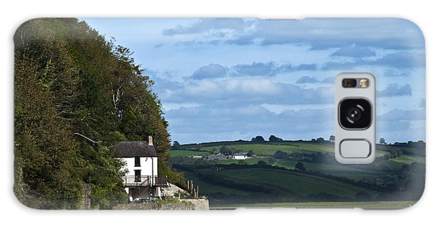 The Boathouse Galaxy Case featuring the photograph The Boathouse at Laugharne Landscape by Steve Purnell