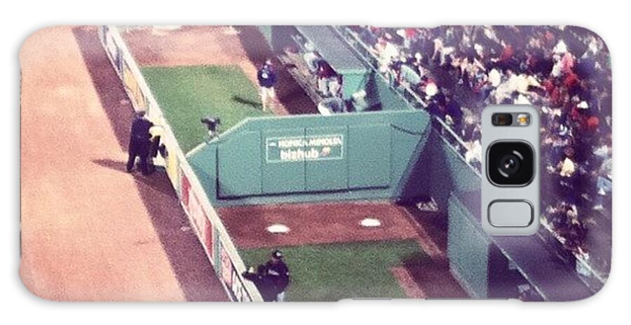 Baseball Galaxy Case featuring the photograph The Bull Pen. #redsox #fenway #baseball by Jim Spencer