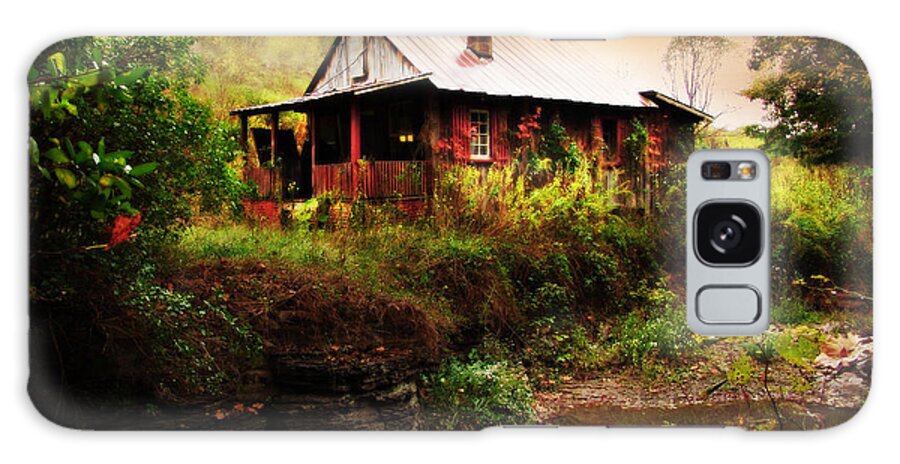 Cottage Galaxy Case featuring the photograph The Cottage by the Creek by Lisa Lambert-Shank