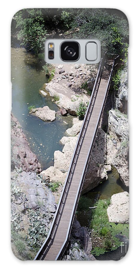 Bridge Galaxy S8 Case featuring the photograph The Foot Bridge by Donna Greene