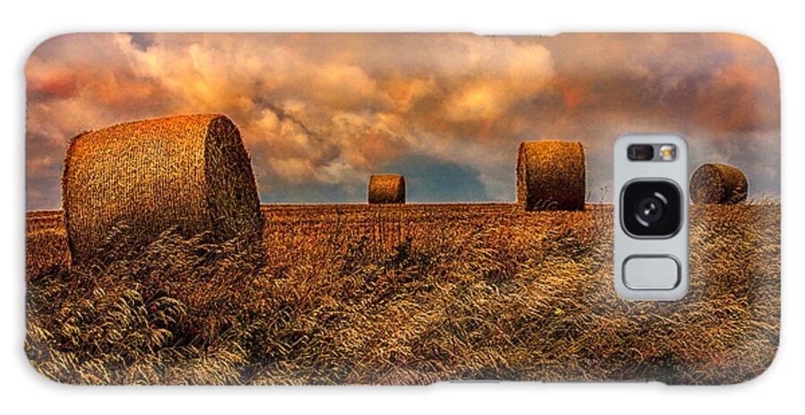 Hay Galaxy S8 Case featuring the photograph The Hayfield by Chris Lord