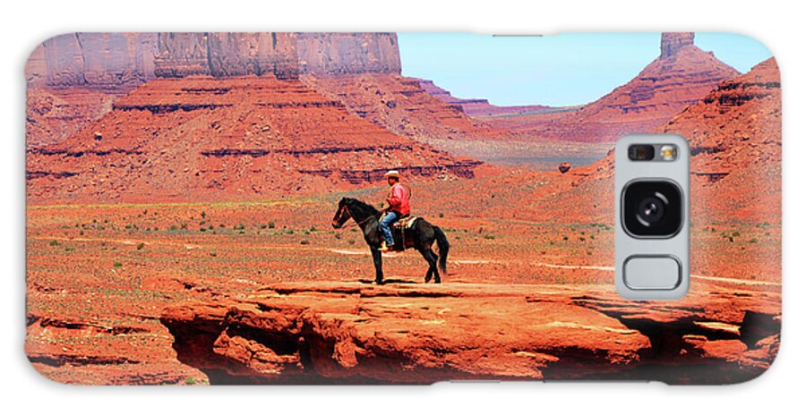 American Indian Galaxy Case featuring the photograph The Lone Indian by Paul Mashburn