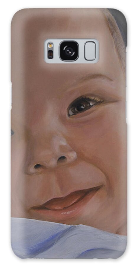 Baby Galaxy Case featuring the painting The Perfect Baby by Quwatha Valentine