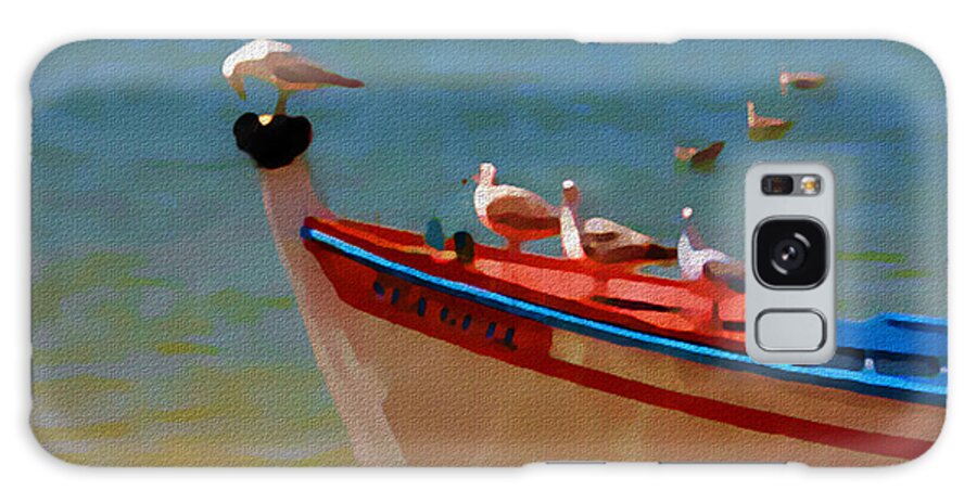 Tall Ship Galaxy S8 Case featuring the painting The Sea Gulls by Jann Paxton