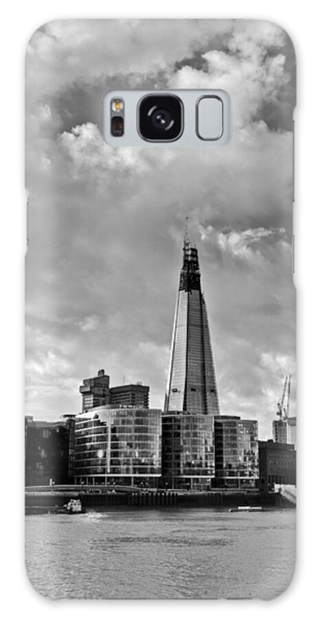 London Galaxy S8 Case featuring the photograph The Shard London black and white by Gary Eason