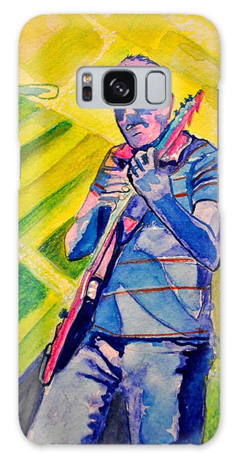 Umphrey's Mcgee Galaxy Case featuring the painting The Smokin Pick by Patricia Arroyo