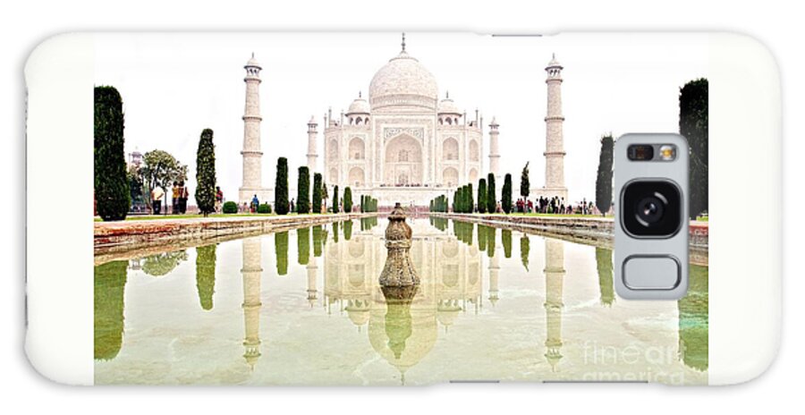 Ttaj Mahal Galaxy Case featuring the photograph The Taj Mahal at Sunrise in November by Valerie Rosen