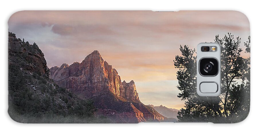 00438939 Galaxy Case featuring the photograph The Watchman Zion National Park Utah by Tim Fitzharris