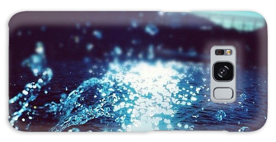 Picture Galaxy Case featuring the photograph The watersplash by Kim Nyheim
