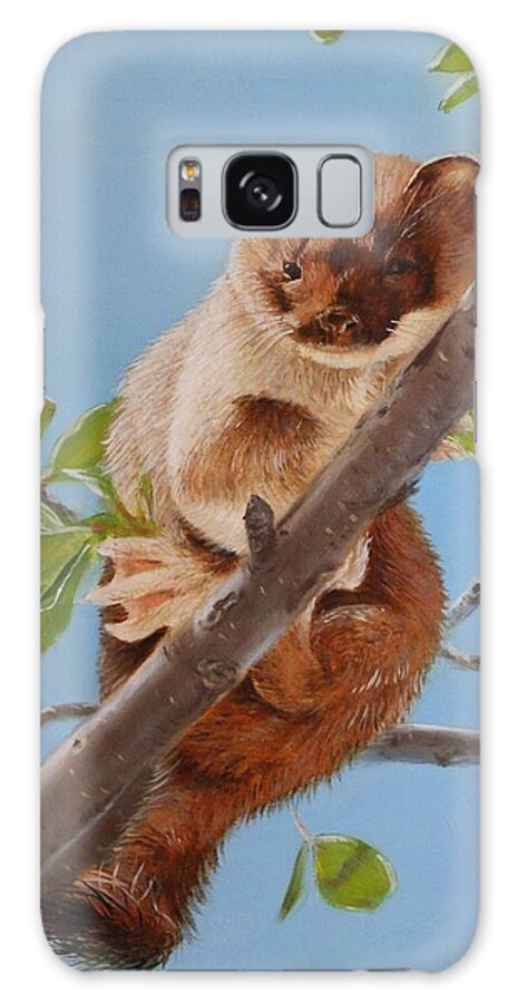 Weasel Galaxy Case featuring the painting The Weasel by Tammy Taylor