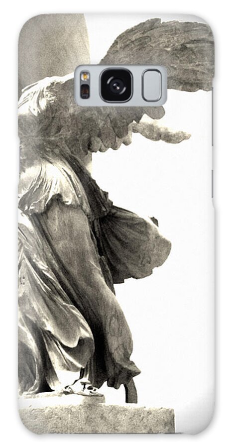 The Winged Victory Galaxy Case featuring the photograph The Winged Victory - Paris Louvre by Marianna Mills