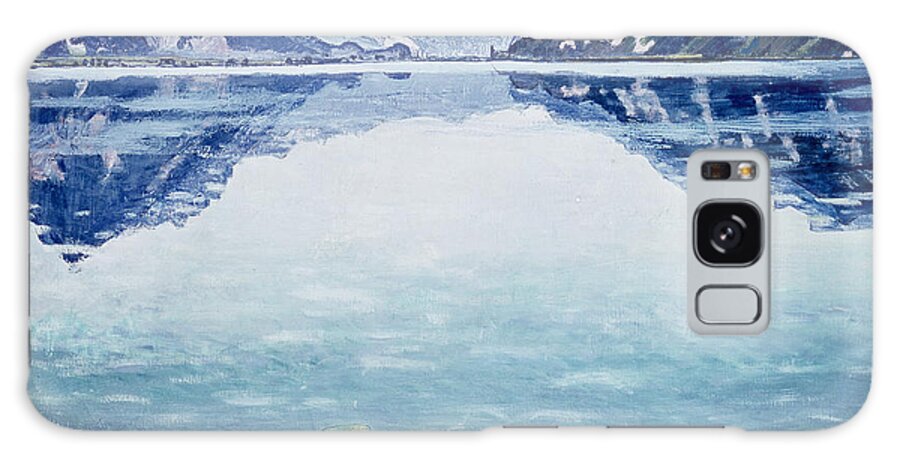 Lake Galaxy Case featuring the painting Thunersee von Leissigen by Ferdinand Hodler