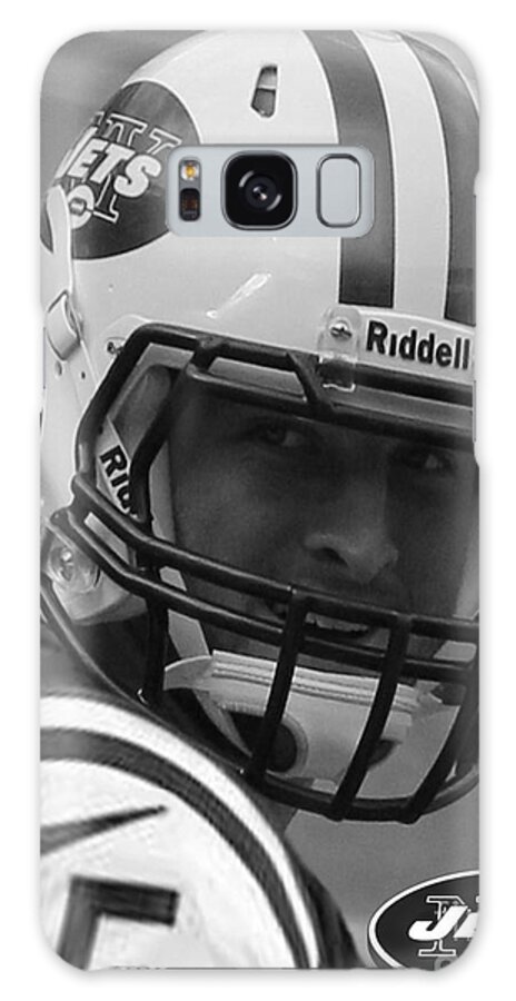 Lee Dos Santos Galaxy Case featuring the photograph Tim Tebow - Black and White - New York Jets Florida Gators - Timothy Richard Tebow by Lee Dos Santos