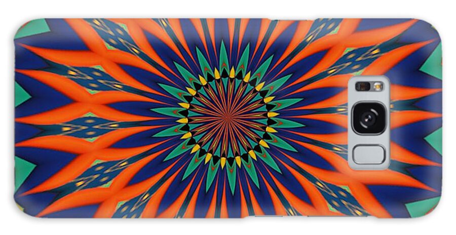 Orange Galaxy Case featuring the digital art Tropical Punch by Alec Drake