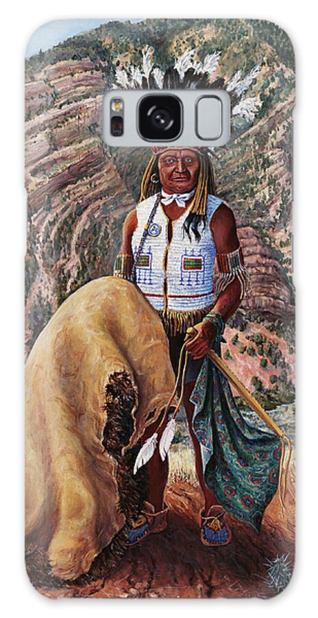 Indian Galaxy Case featuring the painting Unca Sam by Page Holland