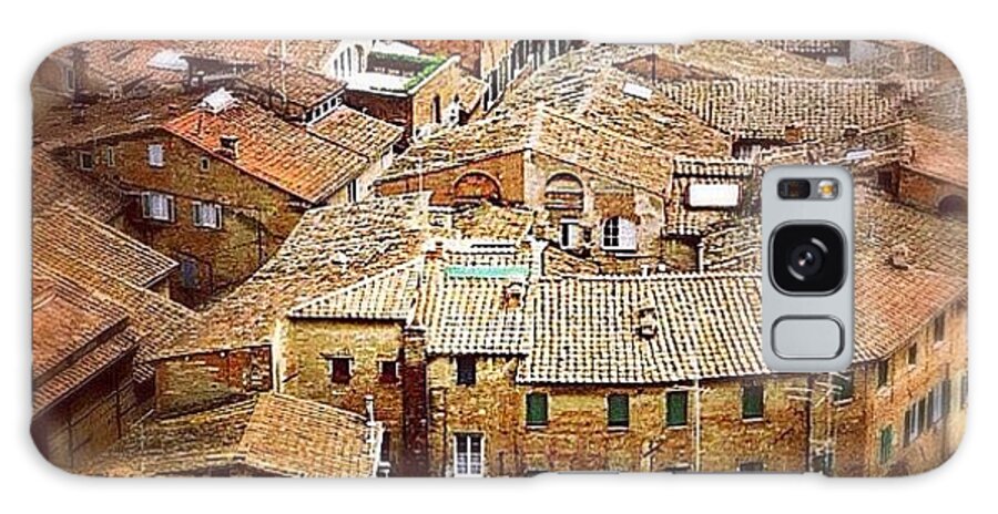 Square Galaxy Case featuring the photograph Under The Tuscan Sun.. #siena #rooftops by A Rey