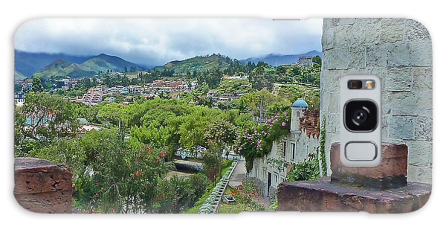 Loja Galaxy Case featuring the photograph View from the city walls - Loja - Ecuador by Julia Springer