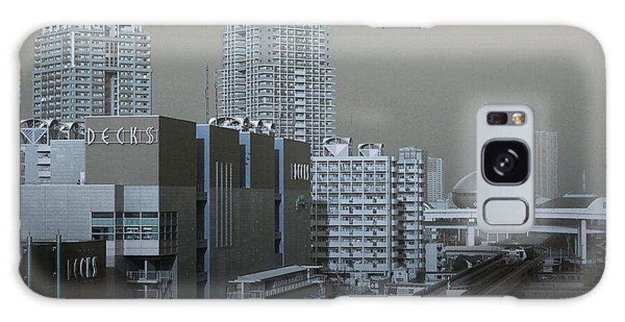 Tokyo Galaxy Case featuring the photograph View of Modern Tokyo by Naxart Studio