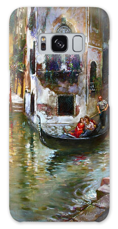 Venice Galaxy Case featuring the painting Viola in Venice by Ylli Haruni