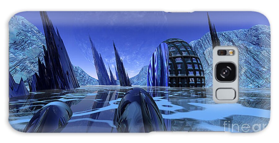 3d Galaxy Case featuring the digital art Visitation by Nicholas Burningham