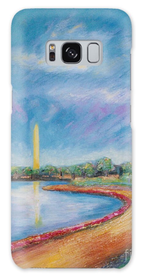Washington Monument Galaxy Case featuring the painting Washington DC Sky by Karen Francis