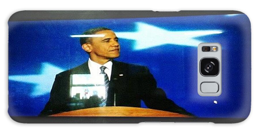 Obamabiden Galaxy Case featuring the photograph Watching The #dnc At School #dnc2012 by Javarius Jones