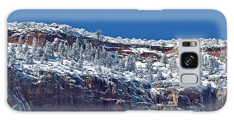 Zion National Park Galaxy Case featuring the photograph West Temple Detail 2 by Bob and Nancy Kendrick