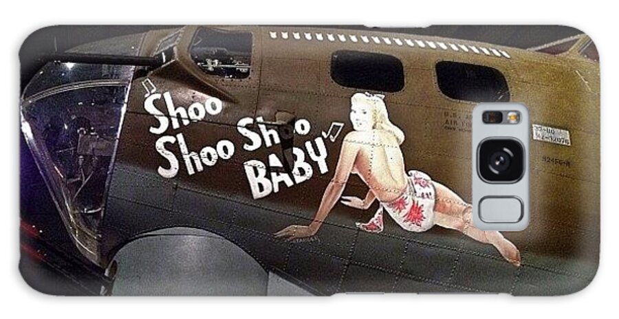 Teamrebel Galaxy Case featuring the photograph Ww2 Boeing B-17g Flying Fortress shoo by Natasha Marco