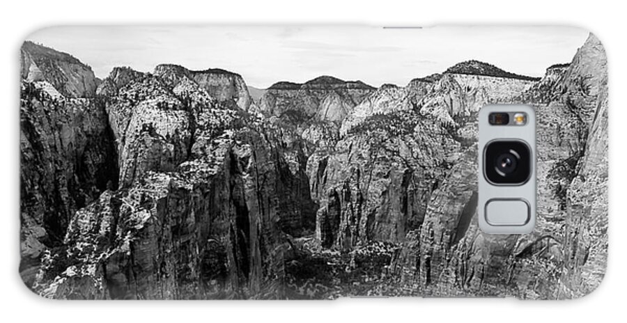 Mountains Galaxy Case featuring the photograph Zion National Park - View from Angels Landing by Larry Carr