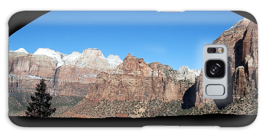 Zion National Park Galaxy Case featuring the photograph Zion Tunnel View by Bob and Nancy Kendrick