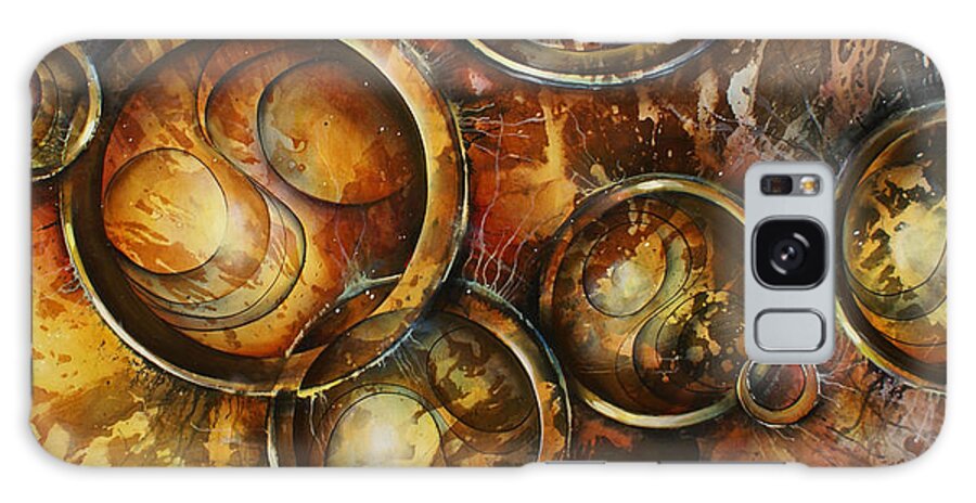 Abstract Galaxy Case featuring the painting ' Scrambling Time ' by Michael Lang