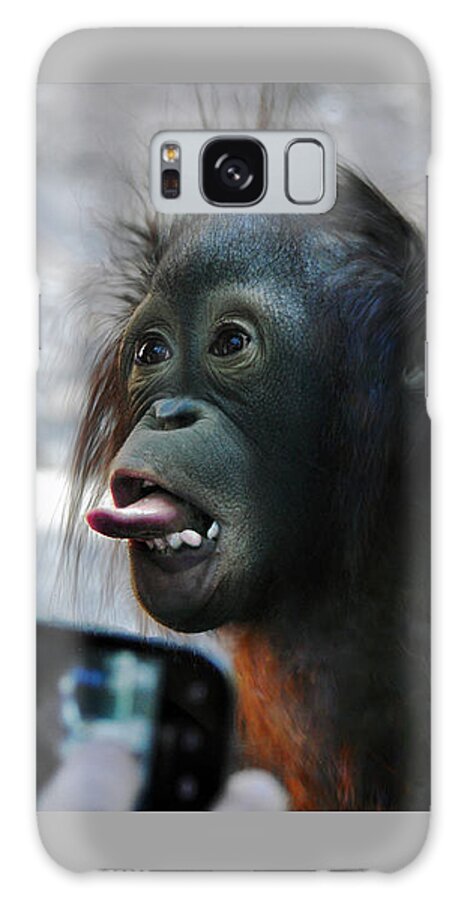  Baby Galaxy Case featuring the photograph Baby Orangutan #1 by Savannah Gibbs