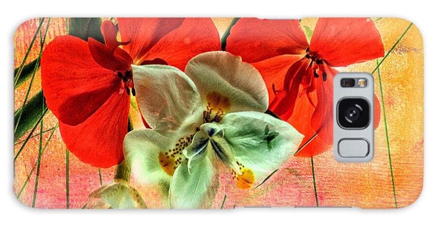 Bougainvillea Galaxy Case featuring the photograph Bougainvillea and Paper White by Barry Weiss