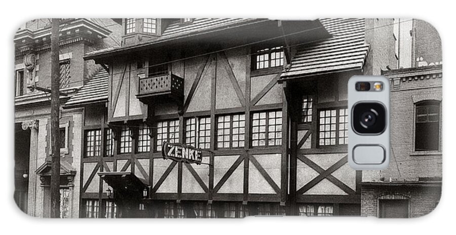 Scranton Galaxy S8 Case featuring the photograph Scranton PA Zenke's Alt Heidelberg Restaurant early 1900s by Arthur Miller